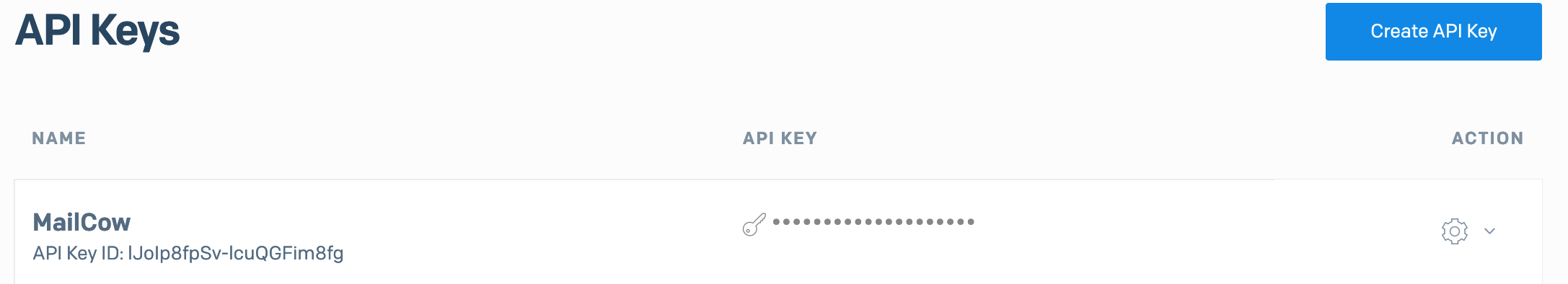 SendGrid - API Keys